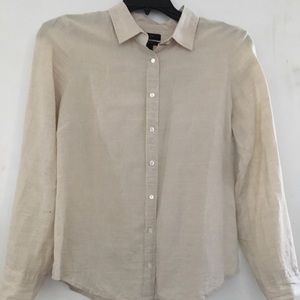 J Crew Linen Perfect Fit Shirt